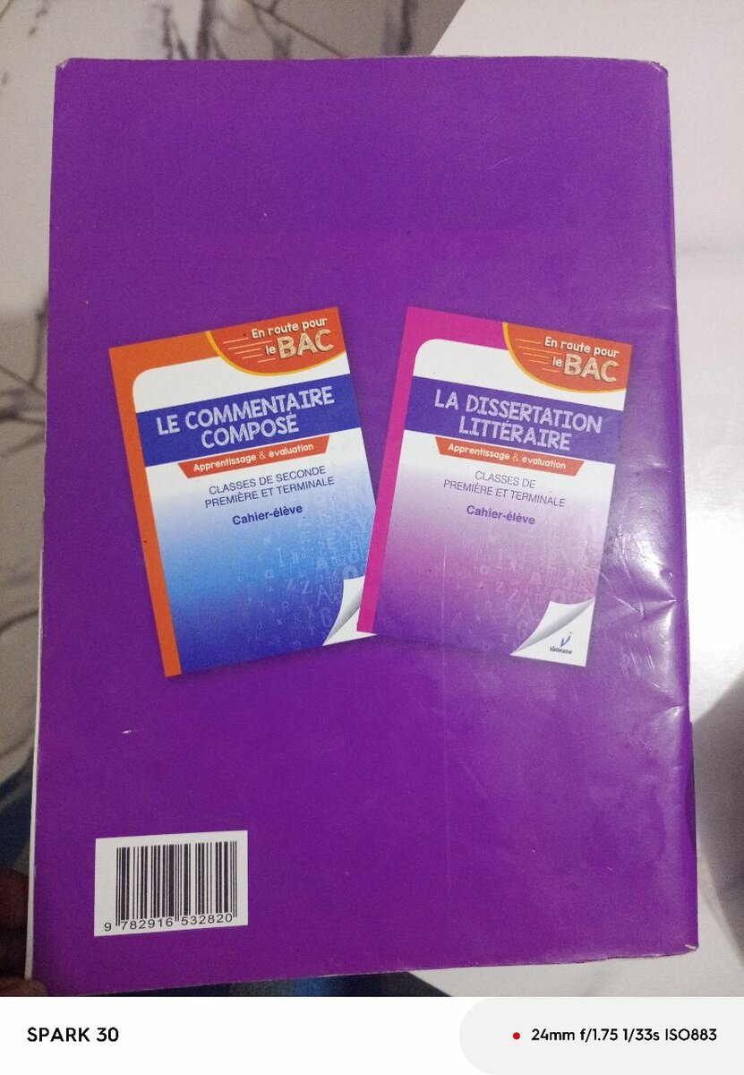Cahier Élève Préparation BAC