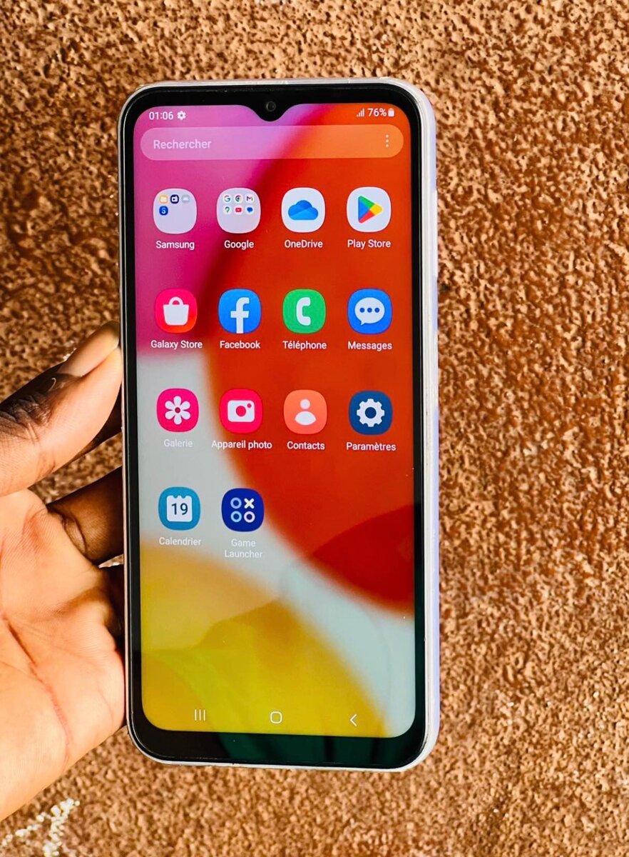 Téléphone Samsung blanc