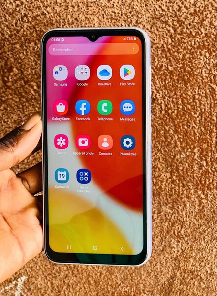 Téléphone Samsung blanc