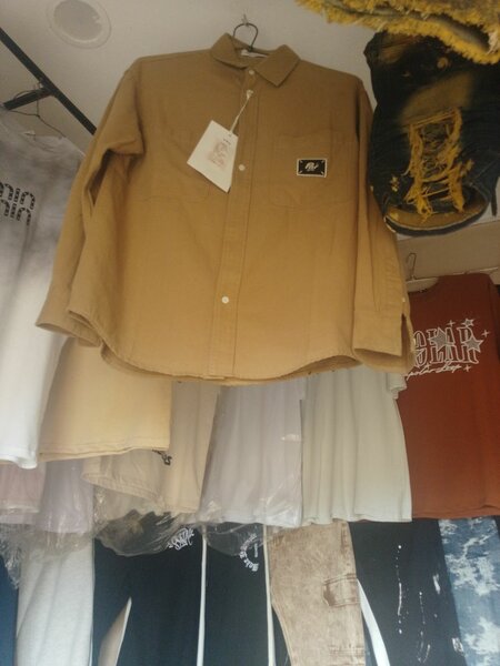 Chemise marron décontractée