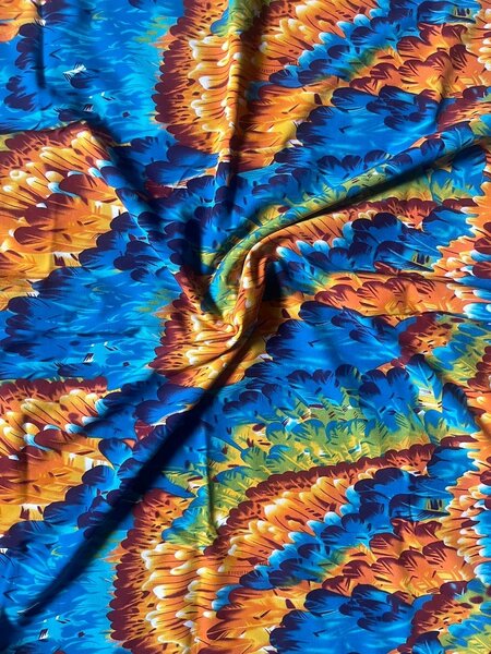 Crepe vintage fabric