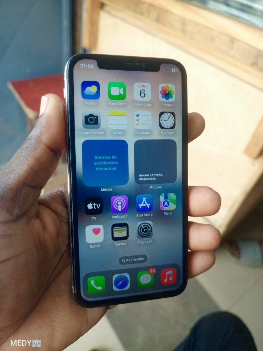iPhone X 64GB Argent