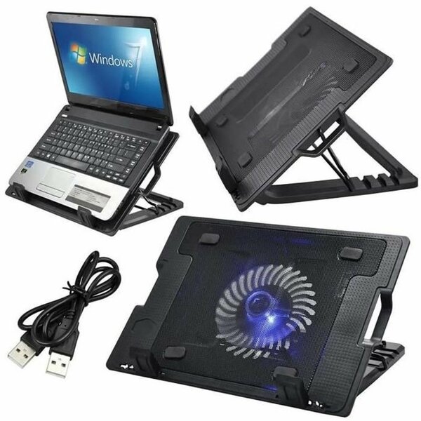 Support PC avec ventilateur
