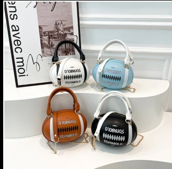 Sac à main ballon de rugby