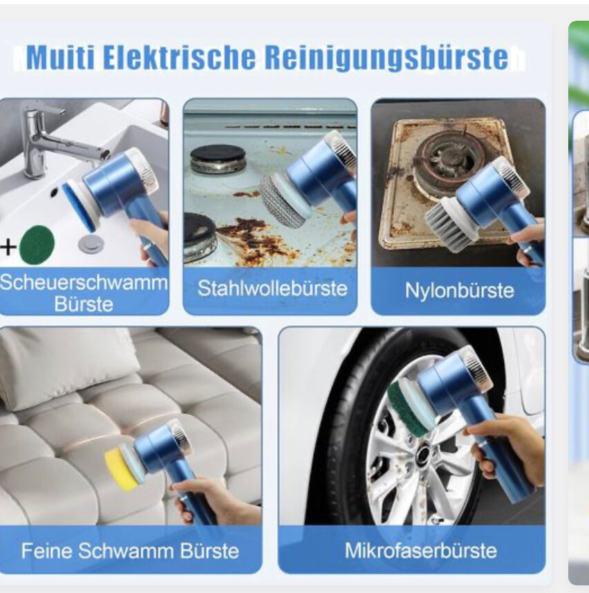 Brosse Électrique Multi-Usage 5en1