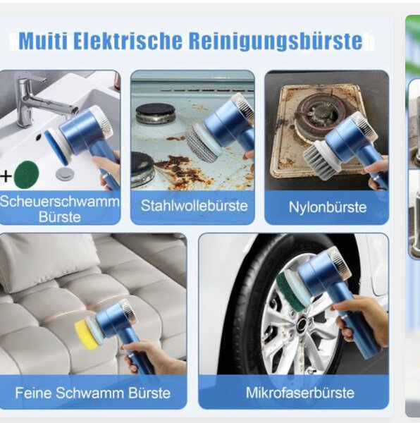 Brosse Électrique Multi-Usage 5en1