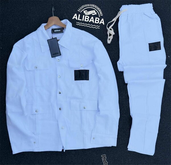 Veste et Pantalon Blanc Style Urbain