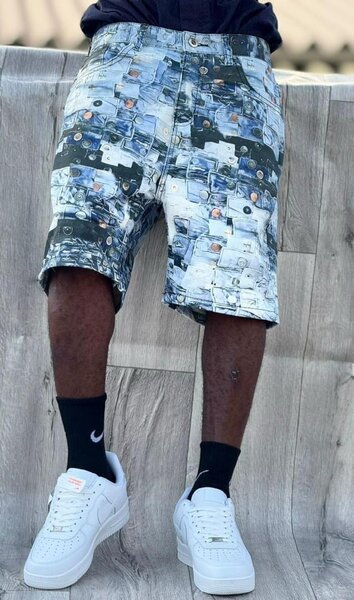Shorts en jean imprimés