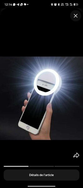 Anneau Lumineux Selfie LED