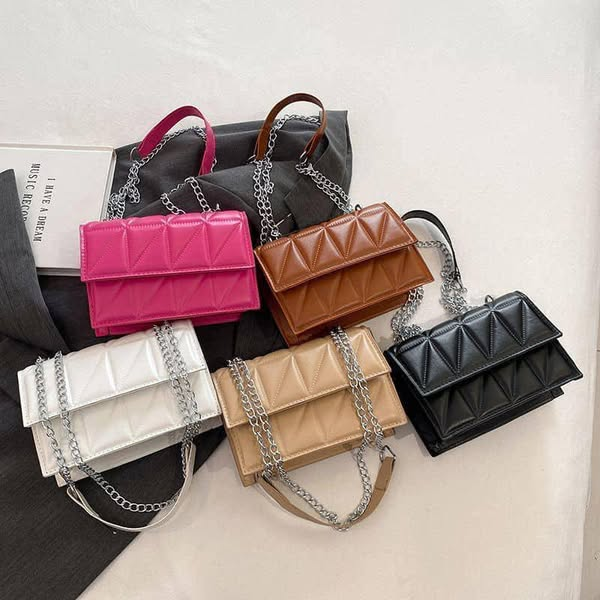 bag with silver chain