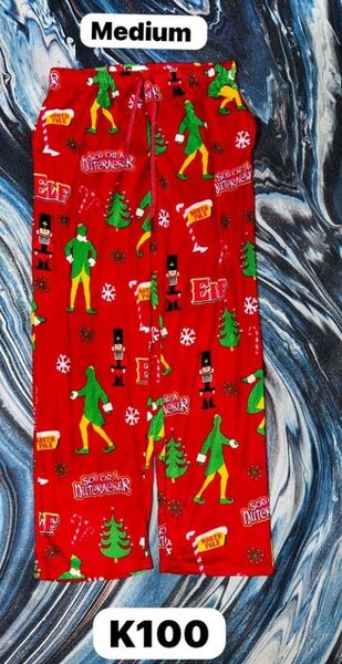 Kids Pajama Cozy Pants red