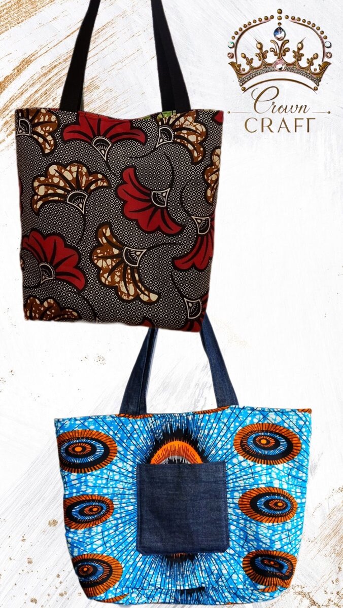 AFRICAN PRINT TOTE BAG