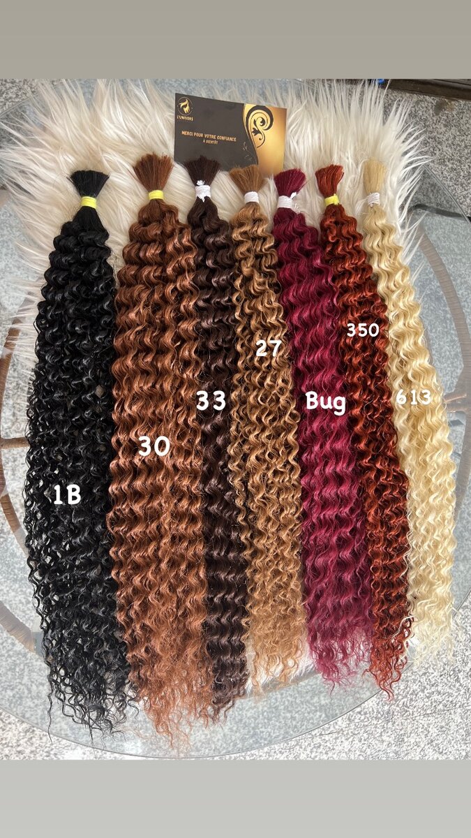 Mèches bouclées boho braids