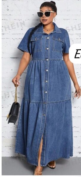 Robe Chemise en Jean Élégante