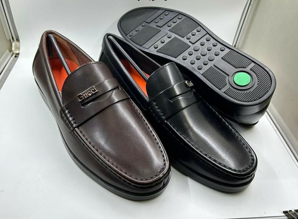 Mocassins en cuir élégants homme