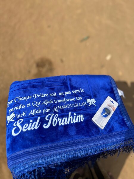 Tapis de prière personnalisé