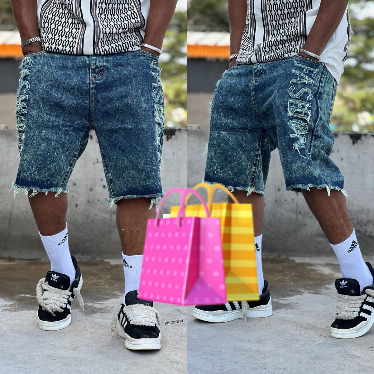 Short en jean moderne homme