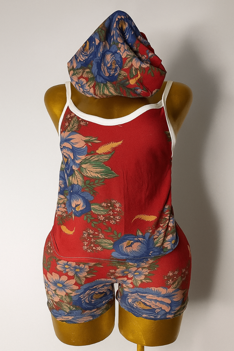 Pyjama d'été imprimé pour femmes