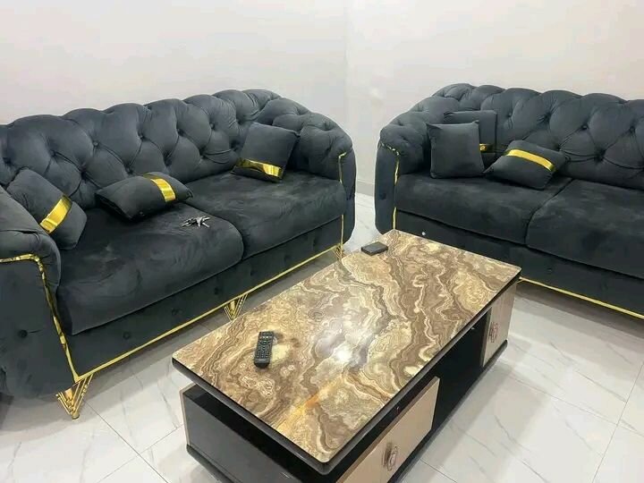 Canapé luxueux capitonné