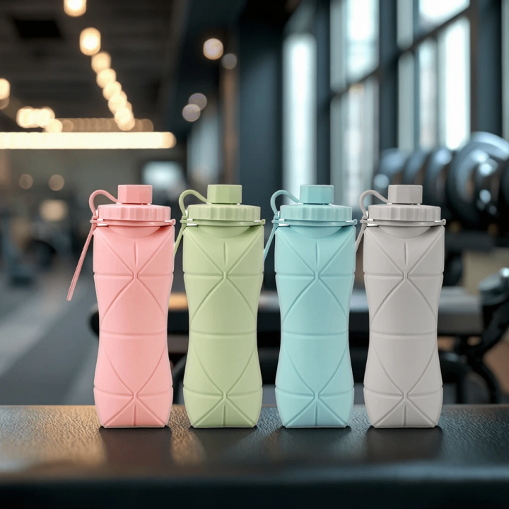 Gourde silicone pliable