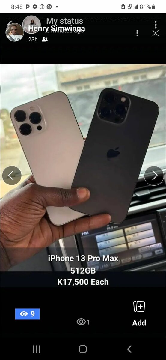 Iphone 13promax both Preowned