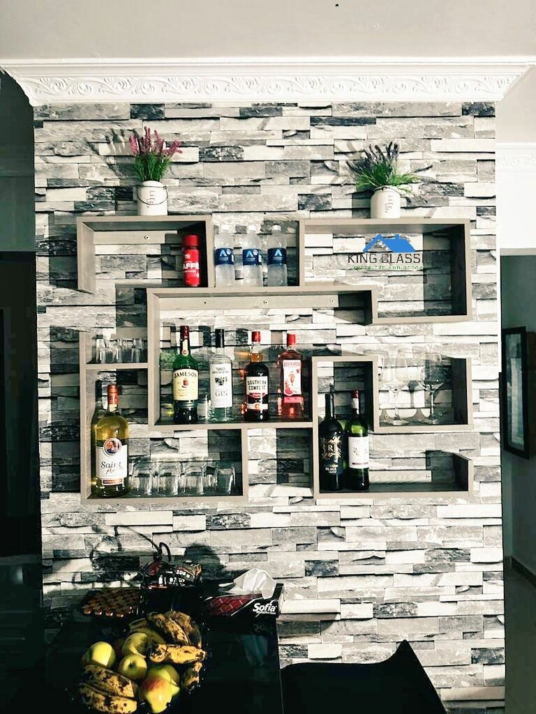 Floating Wine Shelf