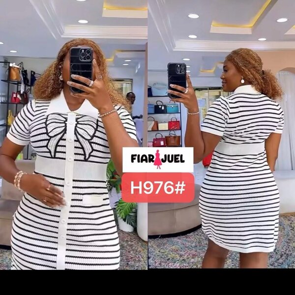 Robe rayée élégante