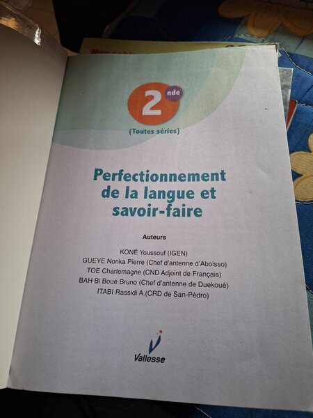 Manuel scolaire 2nde