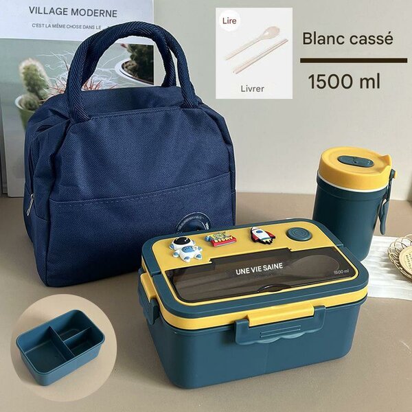 Boîte à lunch compartimentée 1500ml