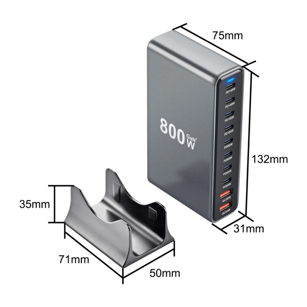 Chargeur rinD 800W / 10 Ports