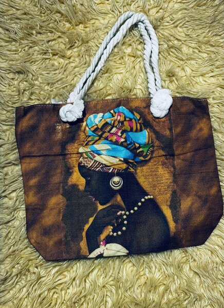 Sac cabas en toile colorée