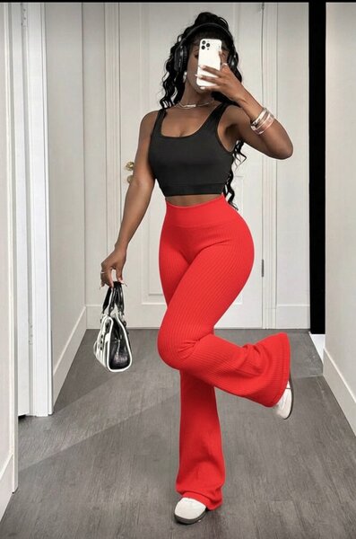 Pantalon large femme chic