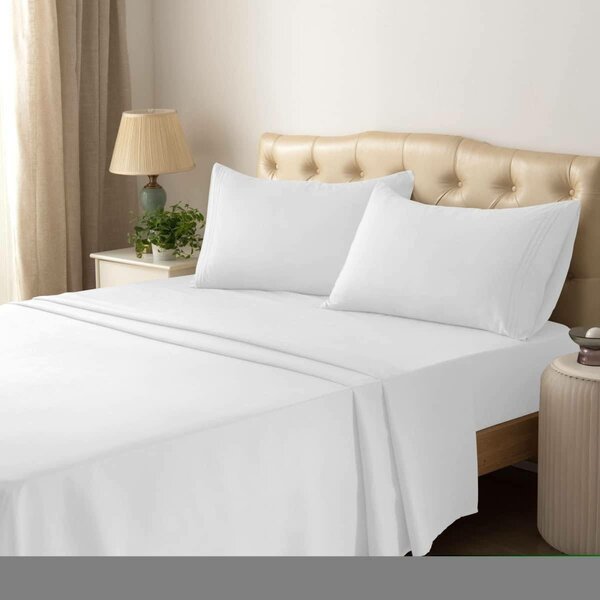 white bedding set
