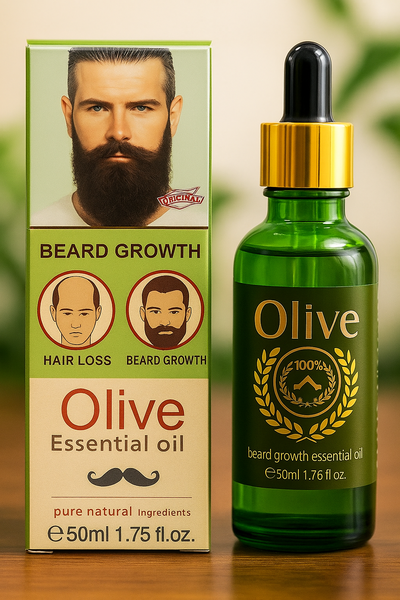 Huile Barbe Croissance Olive