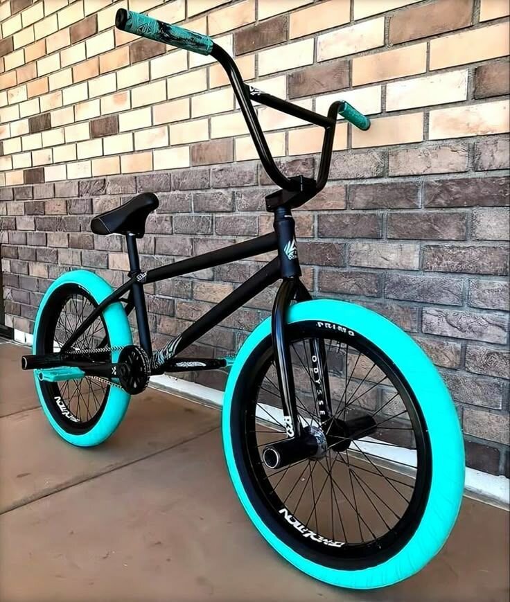 Vélo BMX Freestyle Noir et Bleu