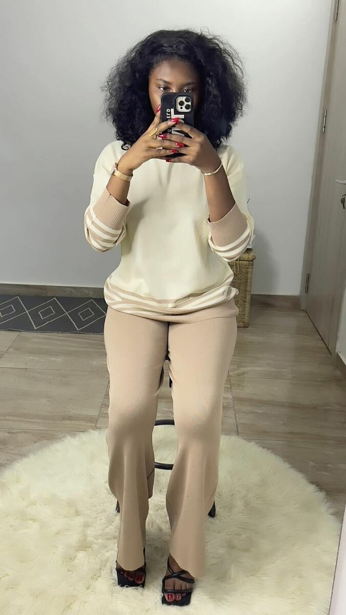 Ensemble tricoté femme élégant