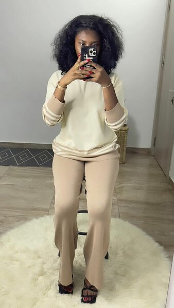 Ensemble tricoté femme élégant
