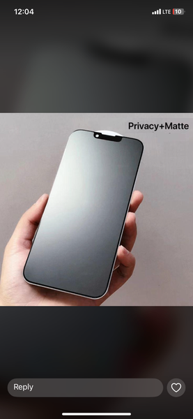 Glass protector privacy