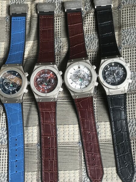 Hublot new Articals in leather straps and master lock