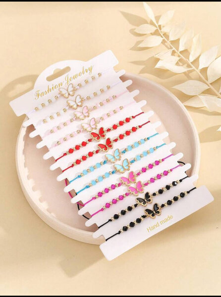 Bracelets papillon en perles