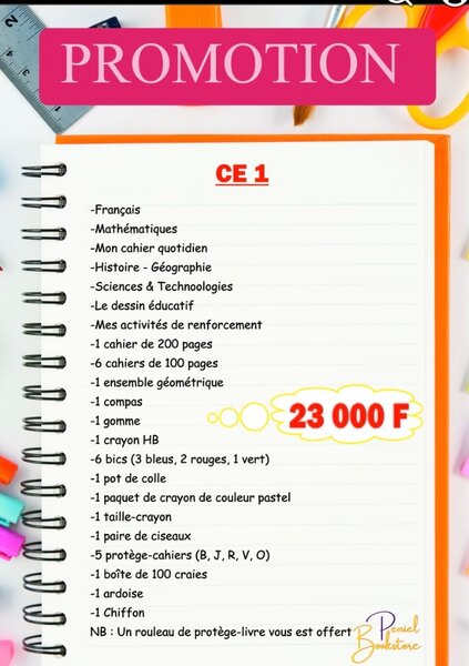 Kit Scolaire CE1 - Offre Promotionnelle