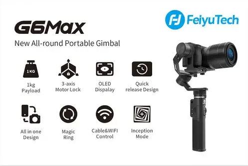 FeiyuTech G6 Max 3-Axis Handheld Gimbal Stabilizer