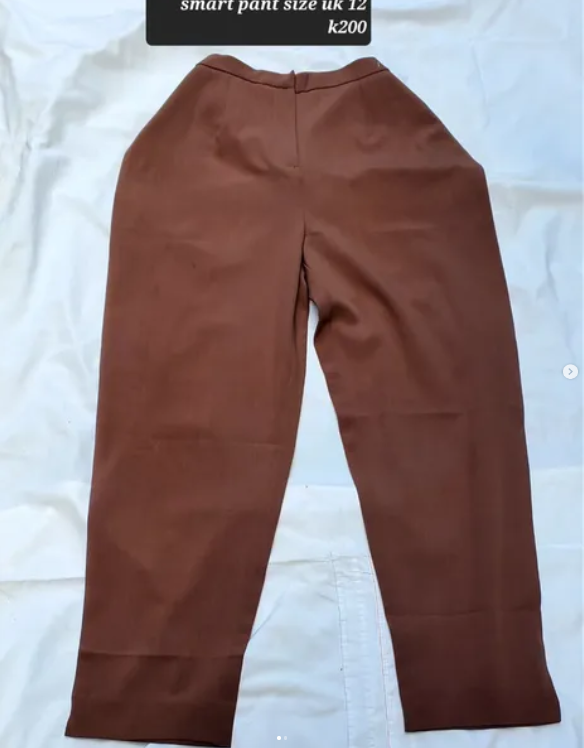 brown trousers