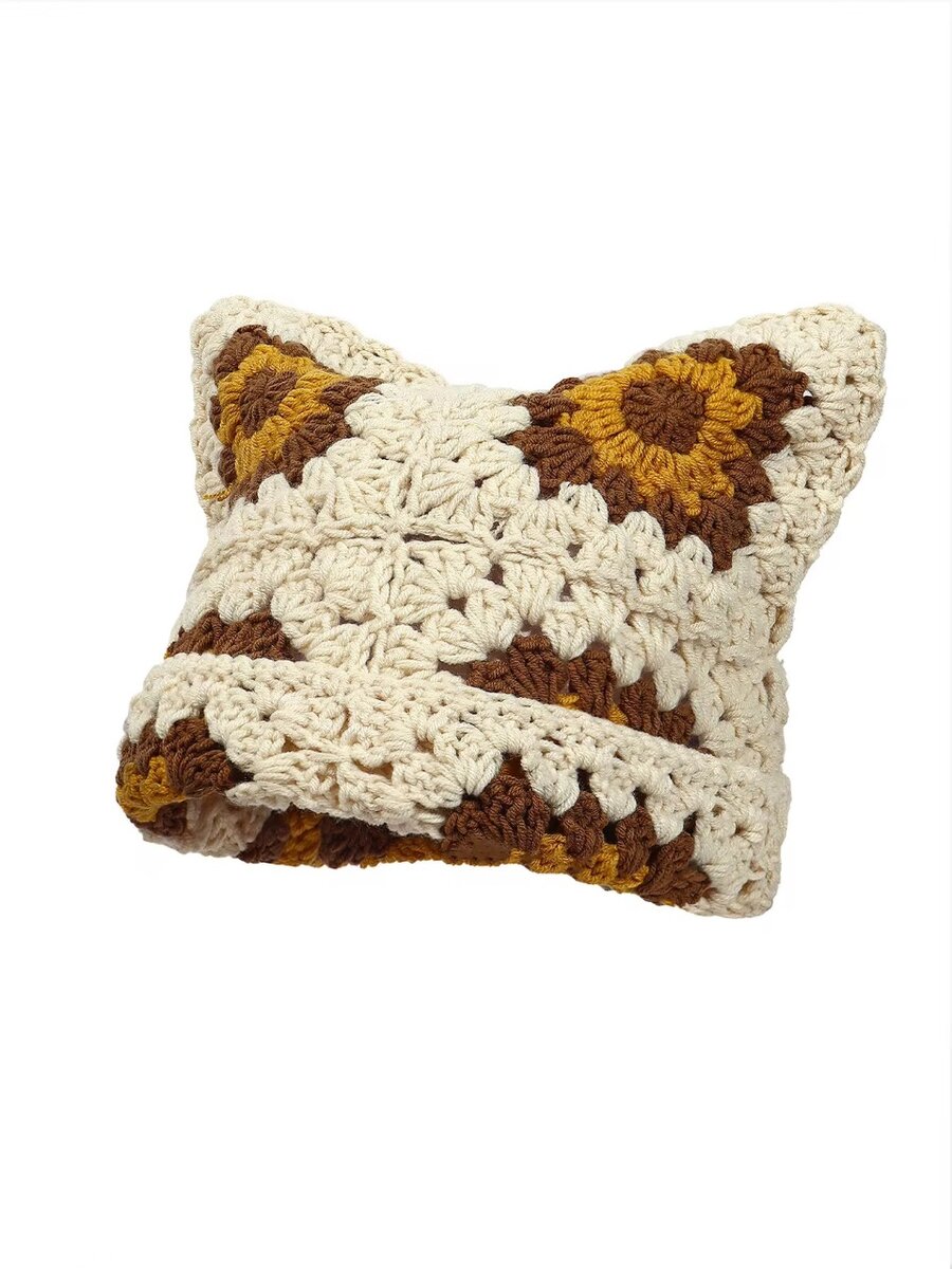 Bonnets crochet coloré chic