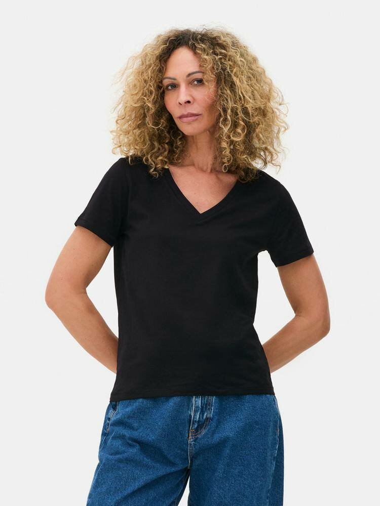 T-shirt classique col V femme