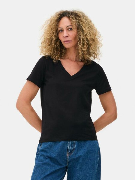 T-shirt classique col V femme