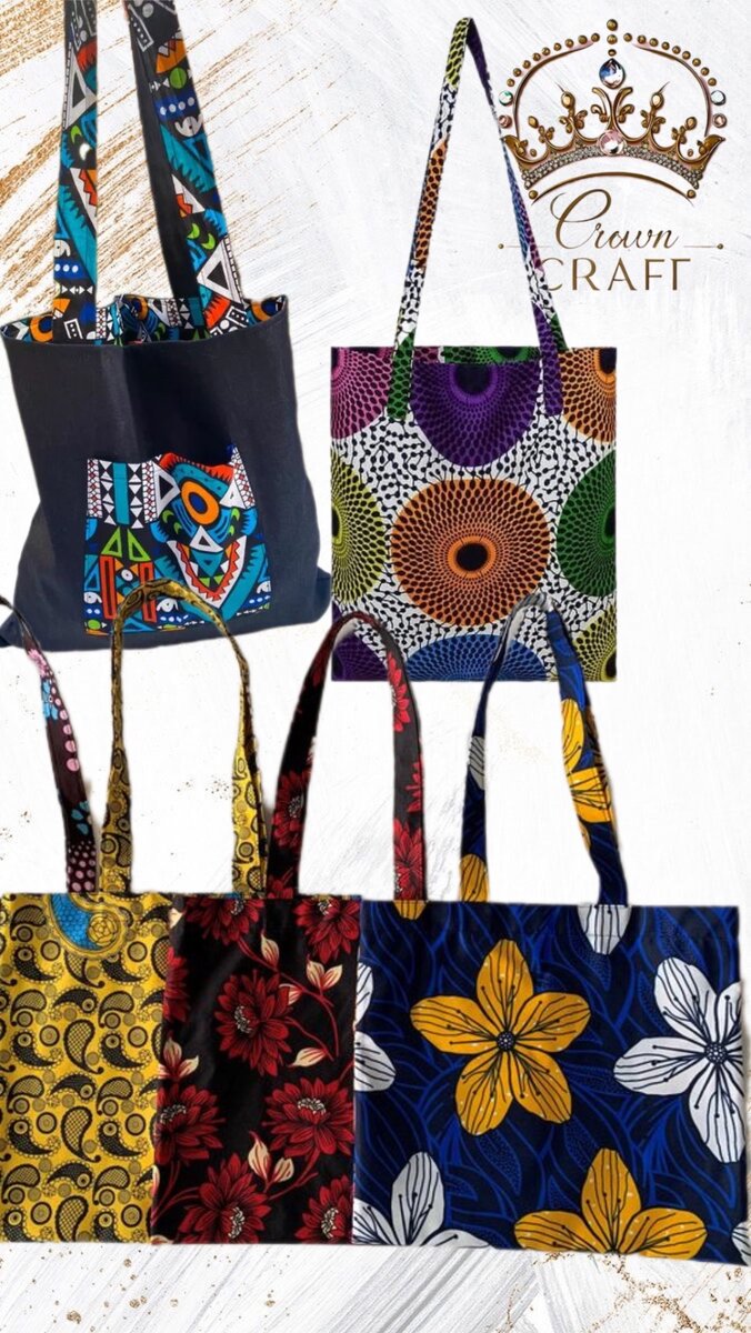 AFRICAN PRINT TOTE BAG
