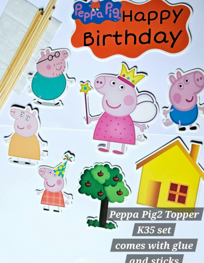Peppa pig Topper for decorating cakes