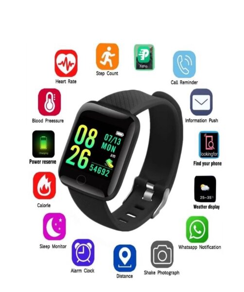 Smart Watch 716 Black for Android and iPhones