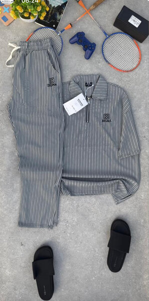 Ensemble décontracté rayé